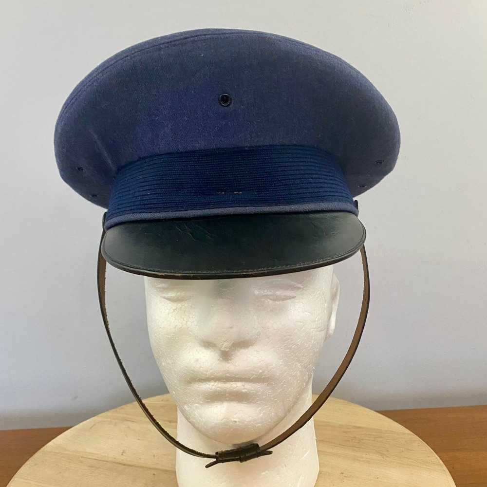 Vintage USAF Service Cap 1967 Vietnam Blue F4016 Bancroft Hat 6 7/8 Military